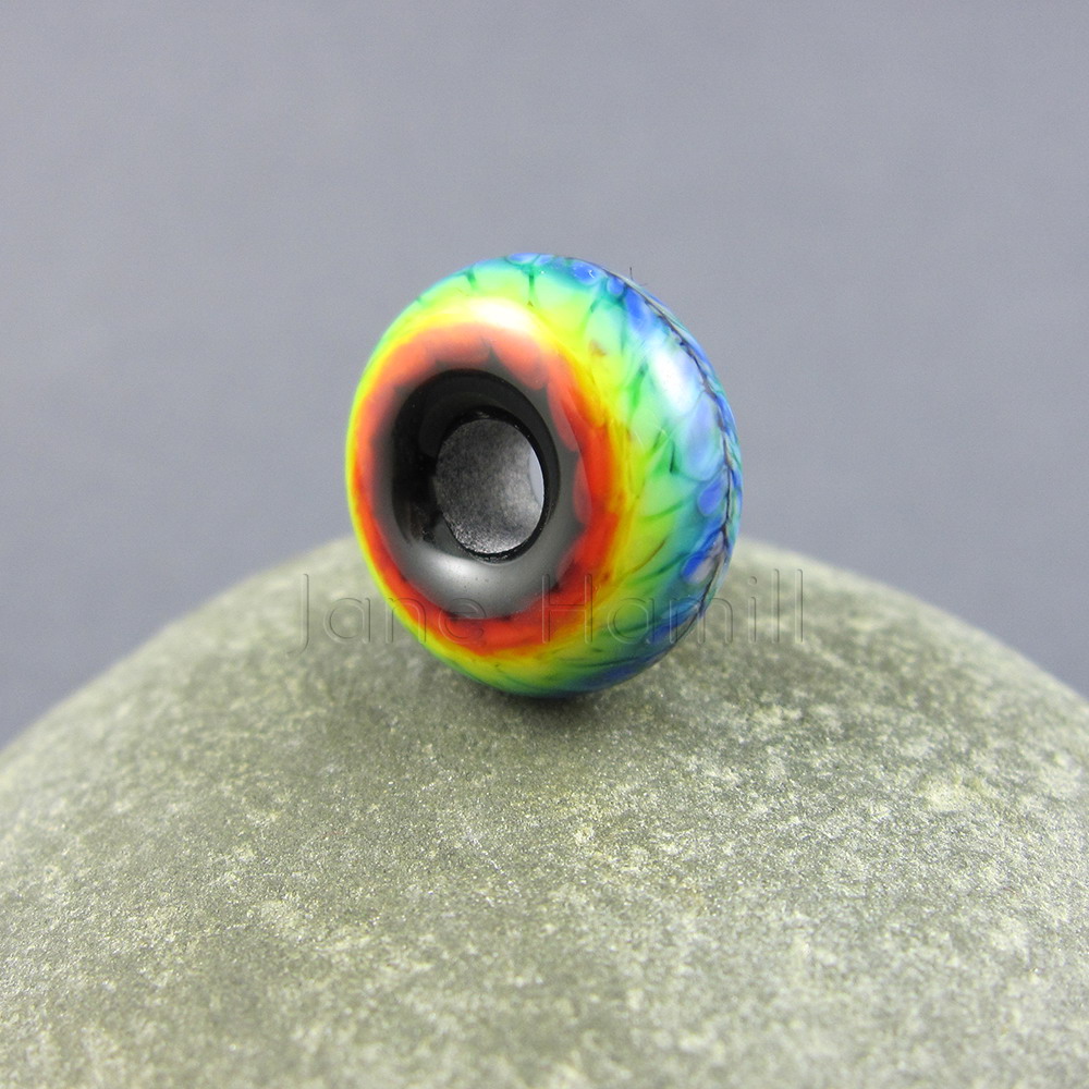 Rainbow Tie-Dye charm bead